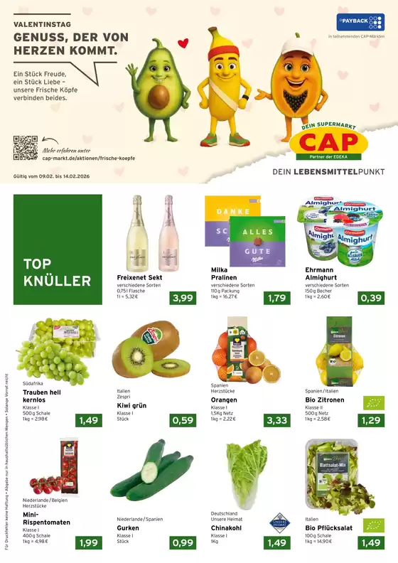 CAP Markt Katalog | Tolle Rabatte auf ausgewählte Produkte | 2026-02-09T00:00:00.000Z - 2026-02-14T00:00:00.000Z