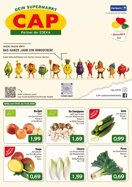 CAP Markt Katalog | Aktuelle Schnäppchen und Angebote | 2026-02-09T00:00:00.000Z - 2026-02-14T00:00:00.000Z
