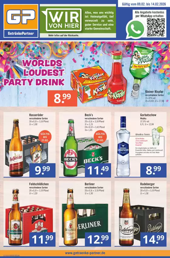 GetränkePartner Katalog in Cottbus | Jetzt sparen mit unseren Deals | 2026-02-09T00:00:00.000Z - 2026-02-14T00:00:00.000Z