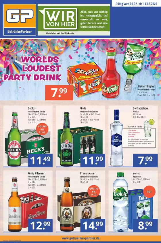 GetränkePartner Katalog in Cottbus | Exklusive Schnäppchen | 2026-02-10T00:00:00.000Z - 2026-02-24T00:00:00.000Z