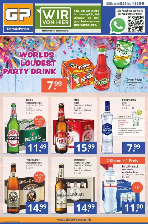 GetränkePartner Katalog in Cottbus | Große Auswahl an Angeboten | 2026-02-09T00:00:00.000Z - 2026-02-14T00:00:00.000Z