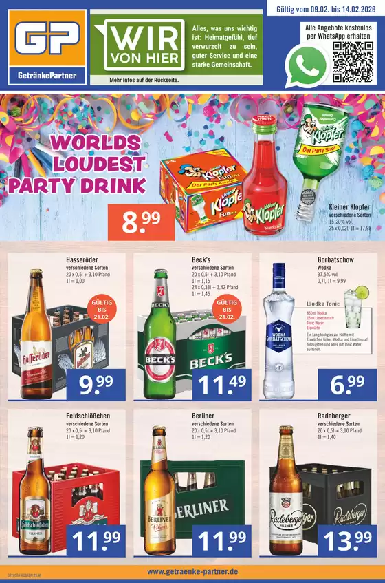 GetränkePartner Katalog in Goslar | Exklusive Deals und Schnäppchen | 2026-02-09T00:00:00.000Z - 2026-02-14T00:00:00.000Z