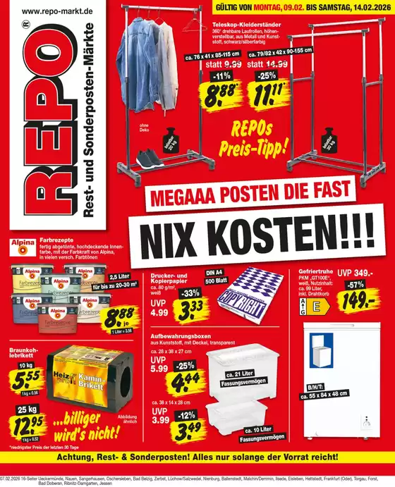 Repo Markt Katalog in Braunschweig | Jetzt sparen mit unseren Deals | 2026-02-09T00:00:00.000Z - 2026-02-14T00:00:00.000Z