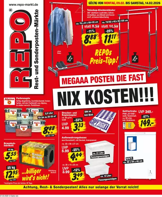 Repo Markt Katalog in Braunschweig | Aktuelle Deals und Angebote | 2026-02-09T00:00:00.000Z - 2026-02-14T00:00:00.000Z