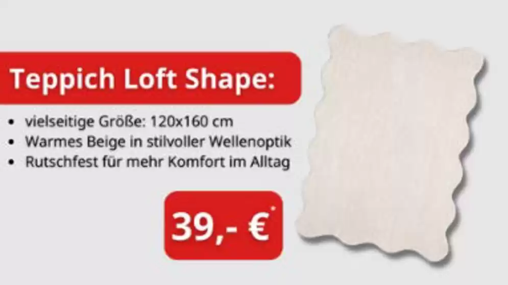 tedox Katalog | Teppich Loft Shape | 2026-02-12T00:00:00.000Z - 2026-02-28T00:00:00.000Z