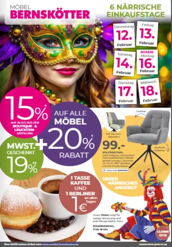 Möbel Bernskötter Katalog | 6 Naeeische Einkaufdtage | 2026-02-13T00:00:00.000Z - 2026-02-18T00:00:00.000Z