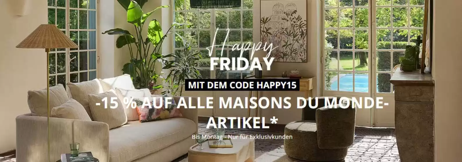 Maisons du Monde Katalog | -15% Auf Alle Maisons Du Monde Artilel | 2026-02-13T00:00:00.000Z - 2026-02-22T00:00:00.000Z