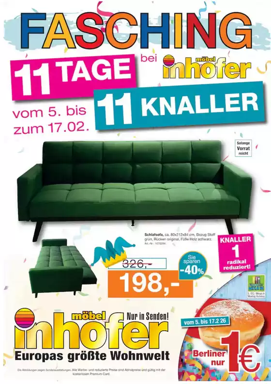 Möbel Inhofer Katalog | 11 Tage | 2026-02-13T00:00:00.000Z - 2026-02-17T00:00:00.000Z