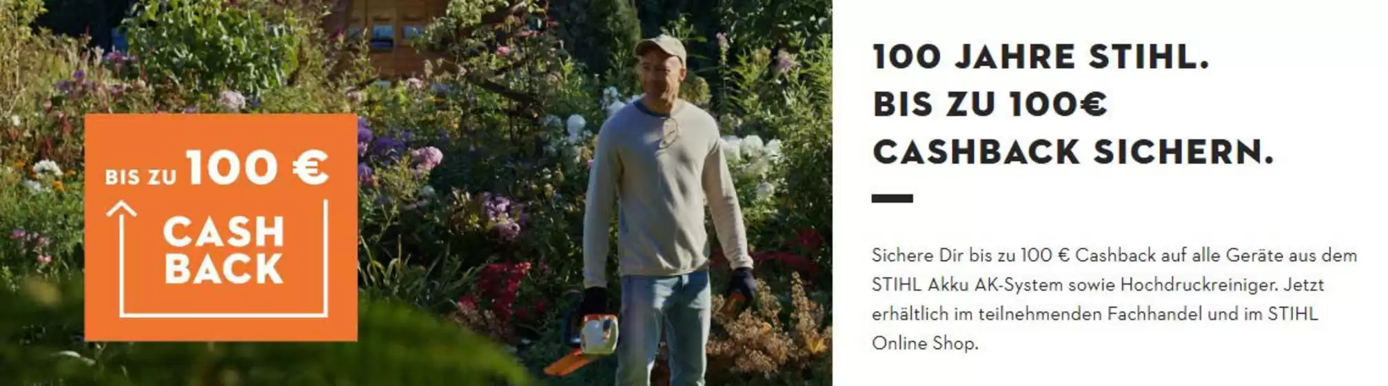STIHL Katalog | 100 Jahre Stihl Bis Zu 100€ Cashback Sichern. | 2026-03-05T00:00:00.000Z - 2026-03-16T00:00:00.000Z