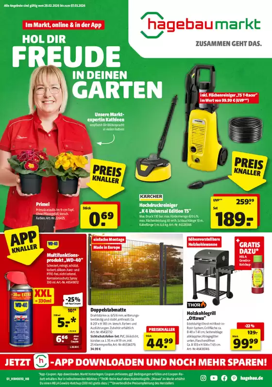 hagebau Fachhandel Katalog in Taufkirchen (München) | HOL DIR FREUDE HOL DIR IN DEINEN GARTEN` | 2026-03-05T00:00:00.000Z - 2026-03-07T00:00:00.000Z