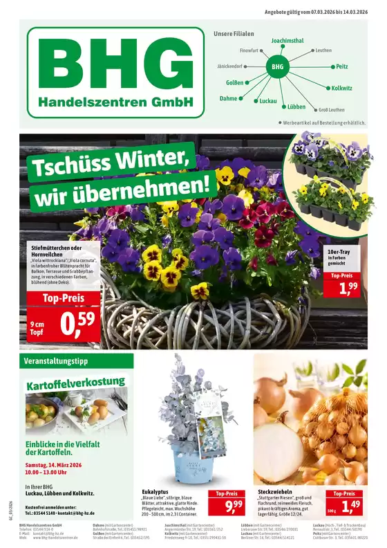 BHG Handelszentren Katalog in Taufkirchen (München) | Tschüss Winter, wir übernehmen | 2026-03-07T00:00:00.000Z - 2026-03-14T00:00:00.000Z