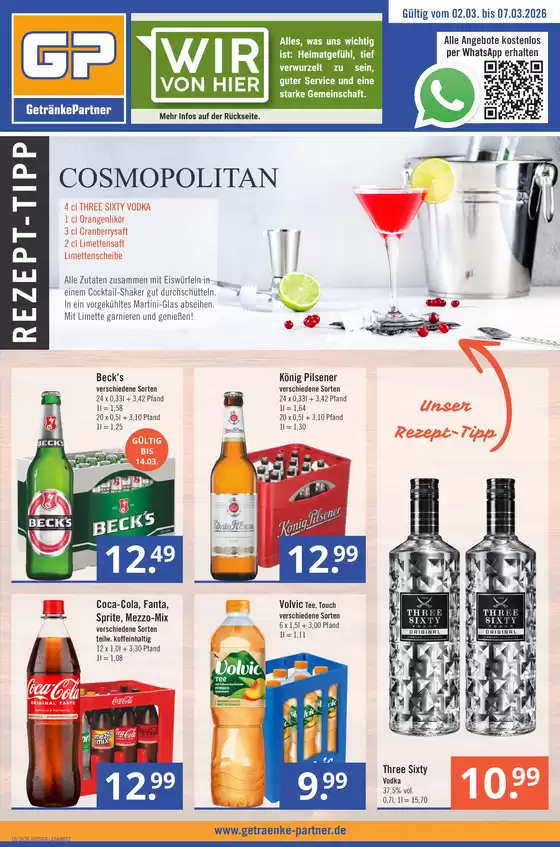 GetränkePartner Katalog in Dortmund | Top-Angebote für Sparfüchse | 2026-03-02T00:00:00.000Z - 2026-03-14T00:00:00.000Z