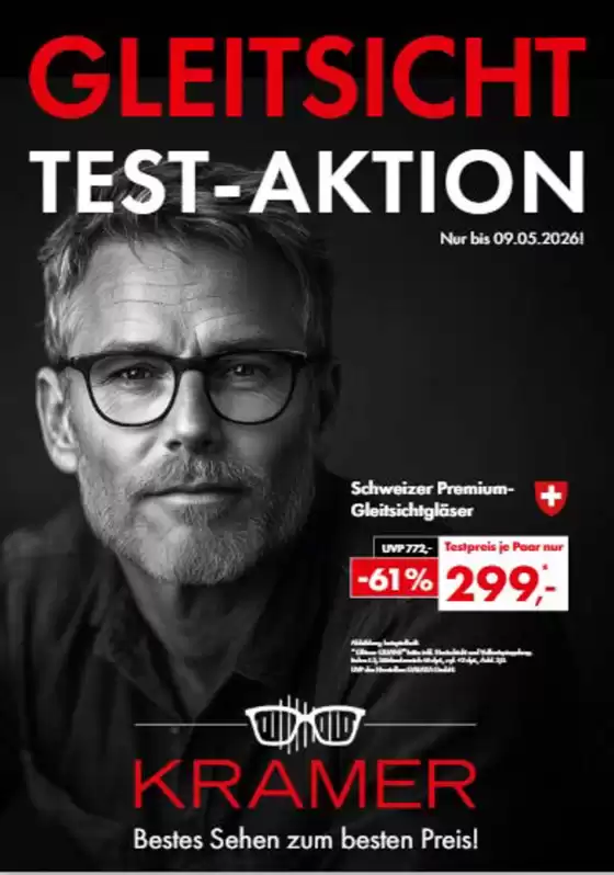 Kramer Brillen Katalog in Hildesheim | Gleitsicht Test-Aktion | 2026-03-10T00:00:00.000Z - 2026-05-09T00:00:00.000Z