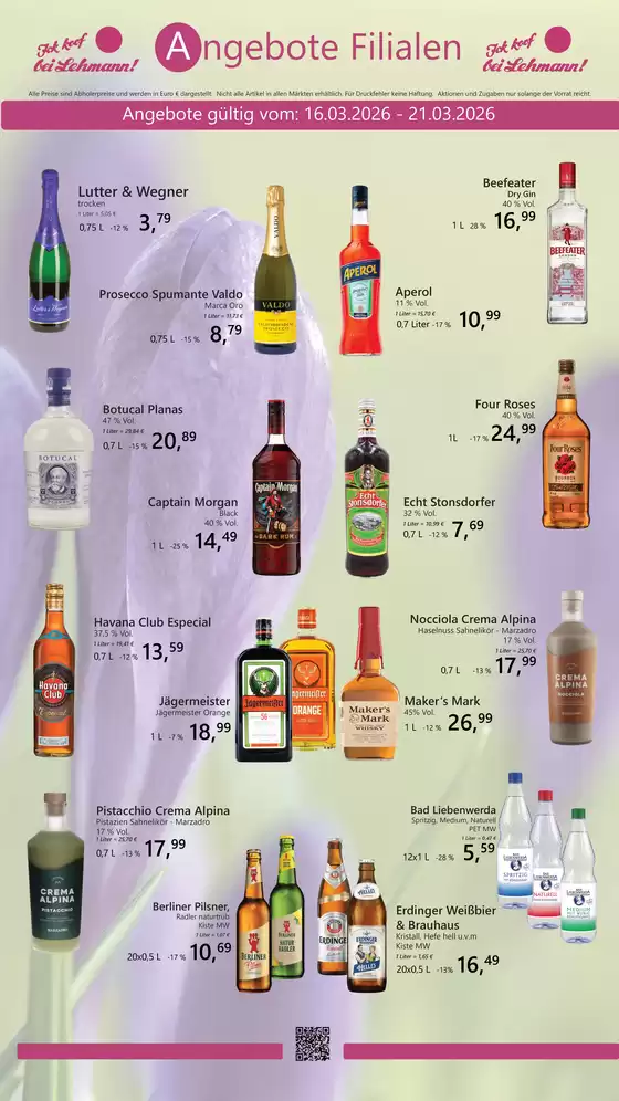Getränke Lehmann Katalog in Großpösna | Angebote Filialen | 2026-03-16T00:00:00.000Z - 2026-03-21T00:00:00.000Z