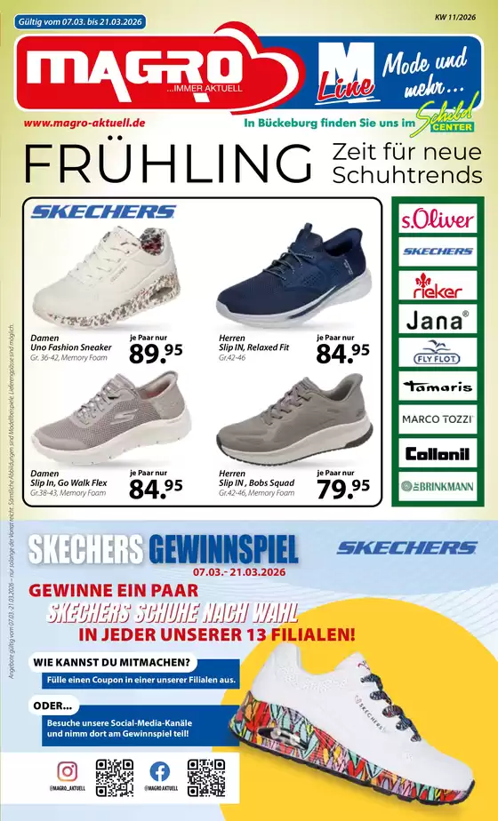 Kaufhaus Magro Katalog in Kühlungsborn | Zeit für neue Schuhtrends | 2026-03-11T00:00:00.000Z - 2026-03-21T00:00:00.000Z