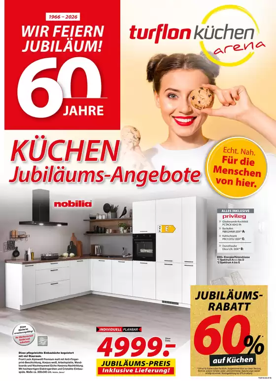 Möbel Turflon Katalog in Naunhof | Kuchen Jubiläums-Angebote | 2026-03-11T00:00:00.000Z - 2026-03-22T00:00:00.000Z