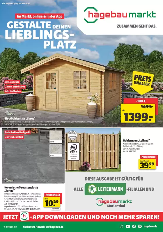 hagebau Fachhandel Katalog | GESTALTE DEINEN LIEBLINGSPLATZ | 2026-03-12T00:00:00.000Z - 2026-04-11T00:00:00.000Z