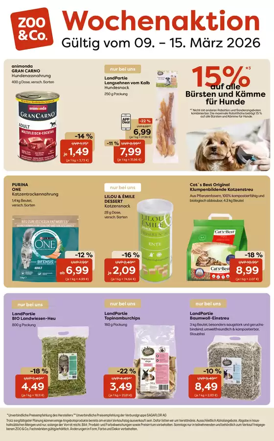 Zoo & Co Katalog in Münster | Wochenaktion | 2026-03-12T00:00:00.000Z - 2026-03-15T00:00:00.000Z