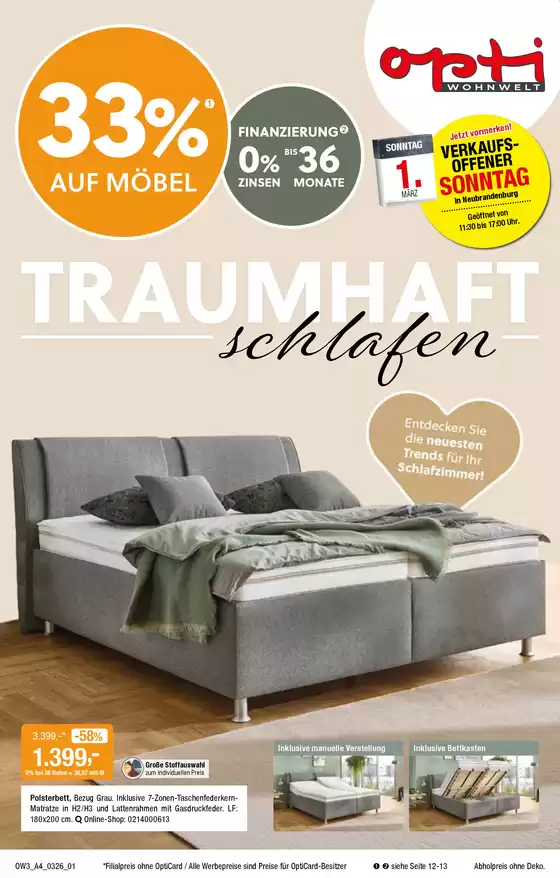 Opti Wohnwelt Katalog in Recklinghausen | Exklusive Deals für unsere Kunden | 2026-02-26T00:00:00.000Z - 2026-03-21T00:00:00.000Z