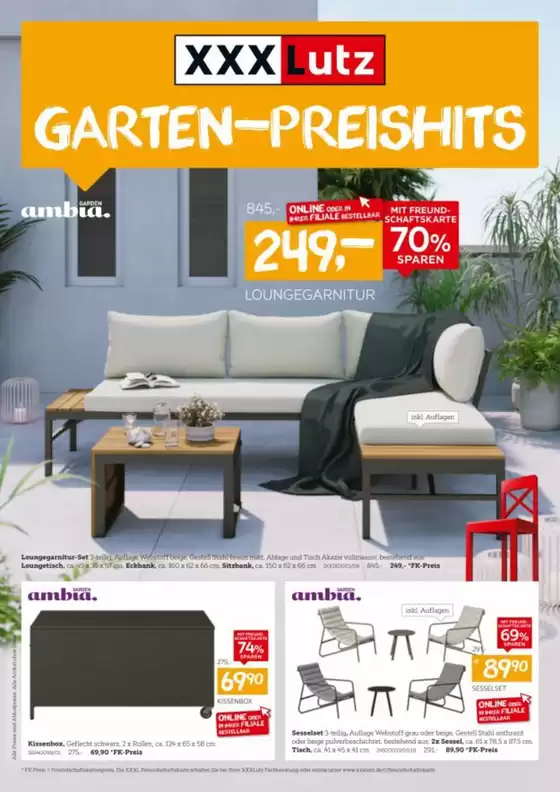 XXXLutz Katalog | Garten-Preishits | 2026-03-01T00:00:00.000Z - 2026-03-15T00:00:00.000Z