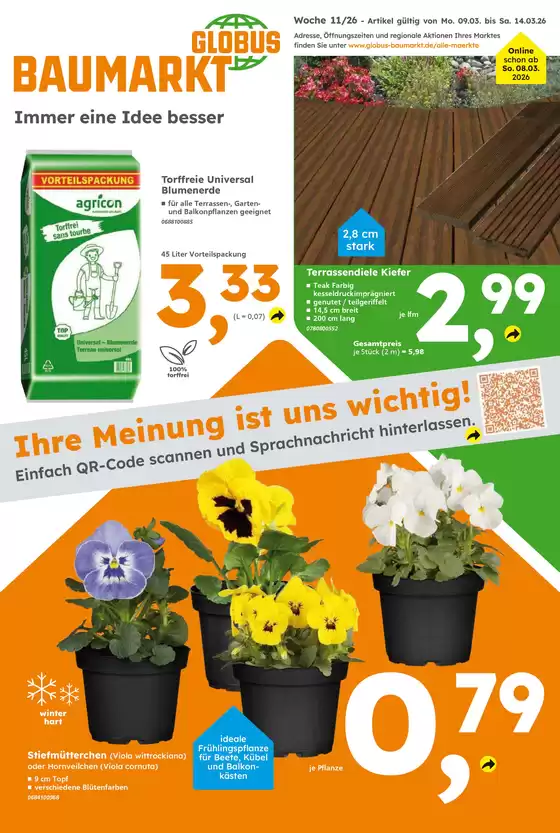 Globus Baumarkt Katalog | Unsere besten Angebote für Sie | 2026-03-08T00:00:00.000Z - 2026-03-14T00:00:00.000Z