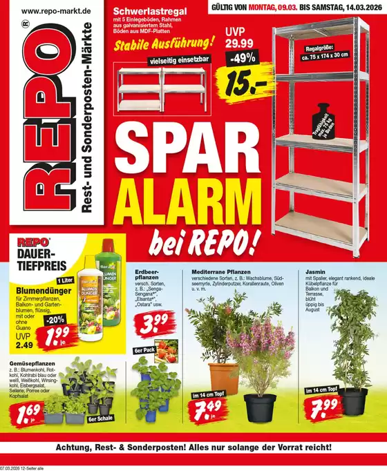 Repo Markt Katalog in Recklinghausen | Sonderangebote für Sie | 2026-03-09T00:00:00.000Z - 2026-03-14T00:00:00.000Z