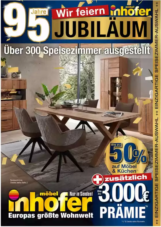 Möbel Inhofer Katalog in Meckenheim (Bad Dürkheim) | Uber 300 Speisezimmer Susgestellt | 2026-03-17T00:00:00.000Z - 2026-03-21T00:00:00.000Z