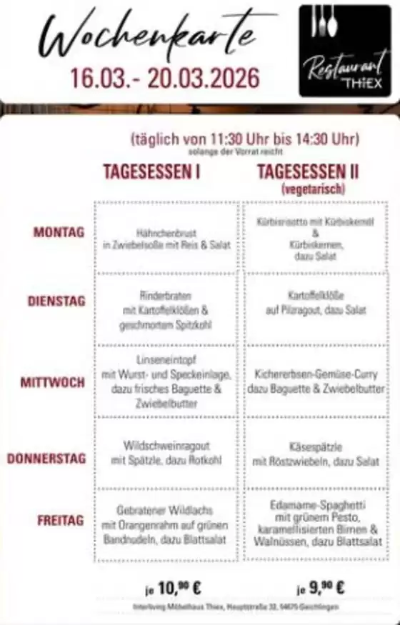 Thiex Katalog in Teisendorf | Wochenkarte`  | 2026-03-17T00:00:00.000Z - 2026-03-20T00:00:00.000Z