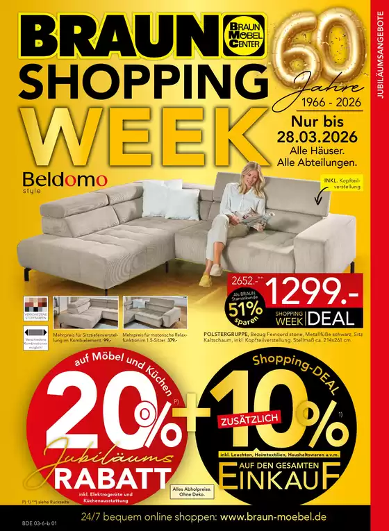 Möbel Braun Katalog in Uplengen | 20%+10% | 2026-03-17T00:00:00.000Z - 2026-03-28T00:00:00.000Z