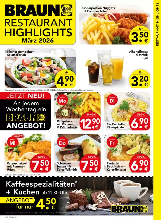 Möbel Braun Katalog in Uplengen | RESTAURANT HIGHLIGHTS | 2026-03-17T00:00:00.000Z - 2026-03-28T00:00:00.000Z