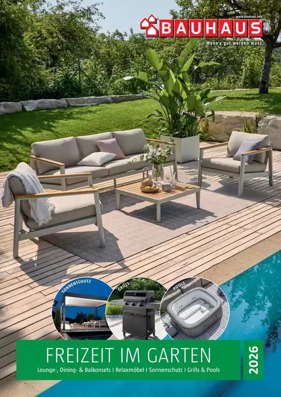 Bauhaus Katalog in Freising | Freizeit im garten 2026 | 2026-01-01T00:00:00.000Z - 2026-12-31T00:00:00.000Z