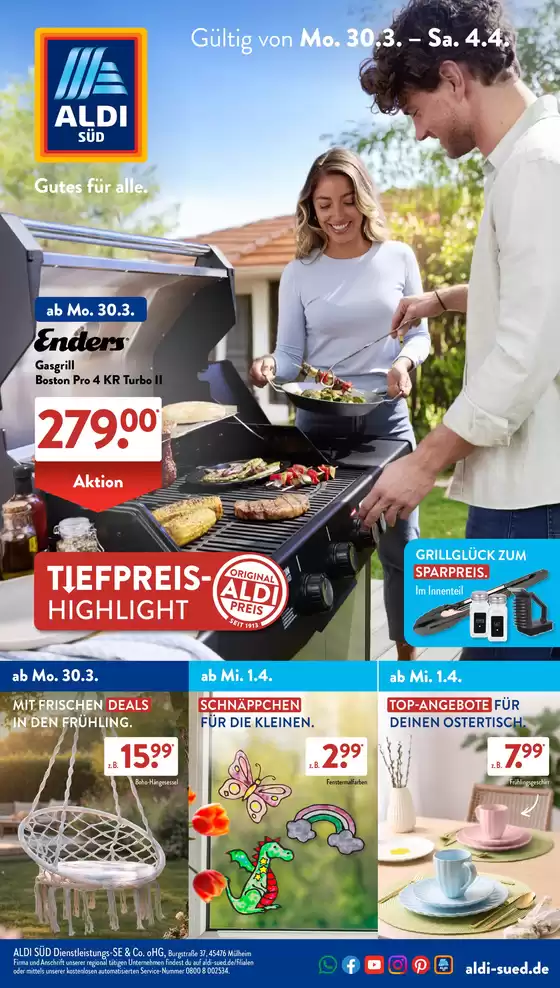 Aldi Süd Katalog in Unterhaching | Tolle Rabatte auf ausgewählte Produkte | 2026-03-30T00:00:00.000Z - 2026-04-04T00:00:00.000Z