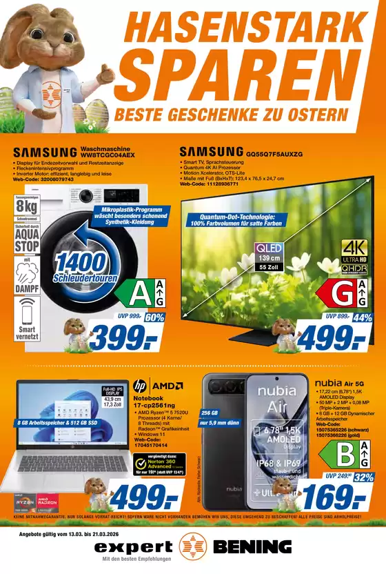 Expert Bening Katalog in Langenargen | Expert Bening flugblatt | 2026-03-13T00:00:00.000Z - 2026-03-21T00:00:00.000Z