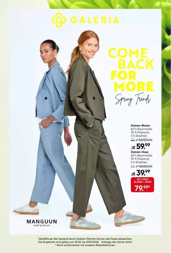 Galeria Karstadt Kaufhof Katalog in Klötze | Galeria Karstadt Kaufhof Angebote | 2026-03-18T00:00:00.000Z - 2026-03-29T00:00:00.000Z