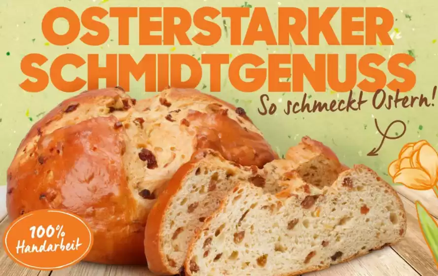 Bäcker Schmidt Katalog in Dormitz | KNORZN | 2026-03-19T00:00:00.000Z - 2026-04-04T00:00:00.000Z