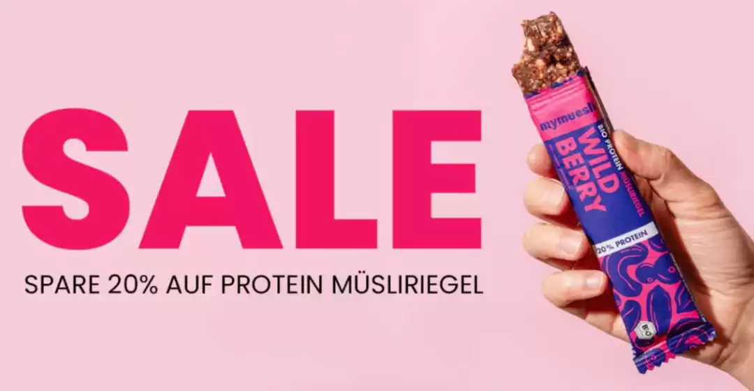 mymuesli Katalog in Bad König | Sale Spare 20% Auf Protein Musliroegel | 2026-03-24T00:00:00.000Z - 2026-03-31T00:00:00.000Z