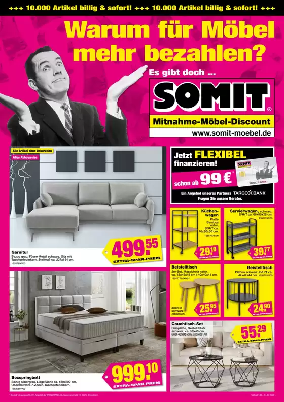 SOMIT Katalog in Homburg | Warum Fur Mobel Mehr Bezahlen?`  | 2026-03-24T00:00:00.000Z - 2026-04-04T00:00:00.000Z