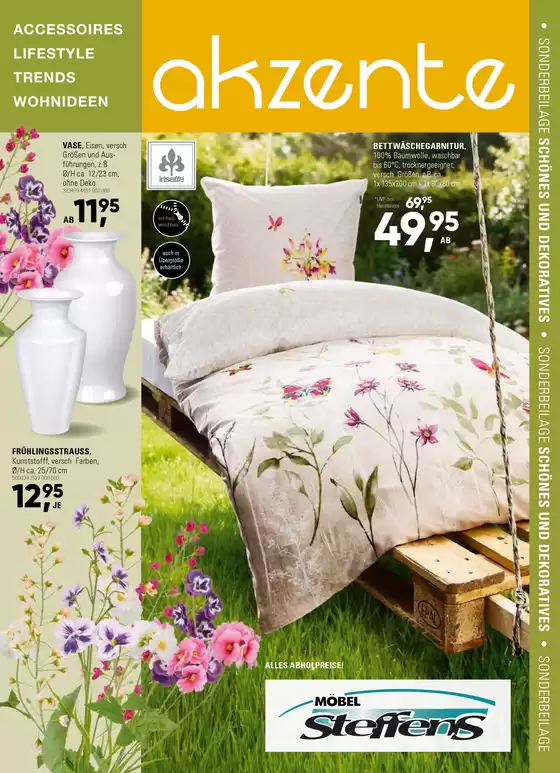 Möbel Steffens Katalog in Fellbach | ACCESSOIRES LIFESTYLE TRENDS WOHNIDEEN | 2026-03-24T00:00:00.000Z - 2026-04-04T00:00:00.000Z