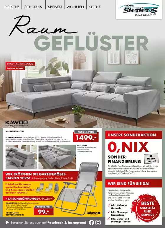 Möbel Steffens Katalog in Fellbach | Ram GEFLÜSTER | 2026-03-24T00:00:00.000Z - 2026-04-04T00:00:00.000Z