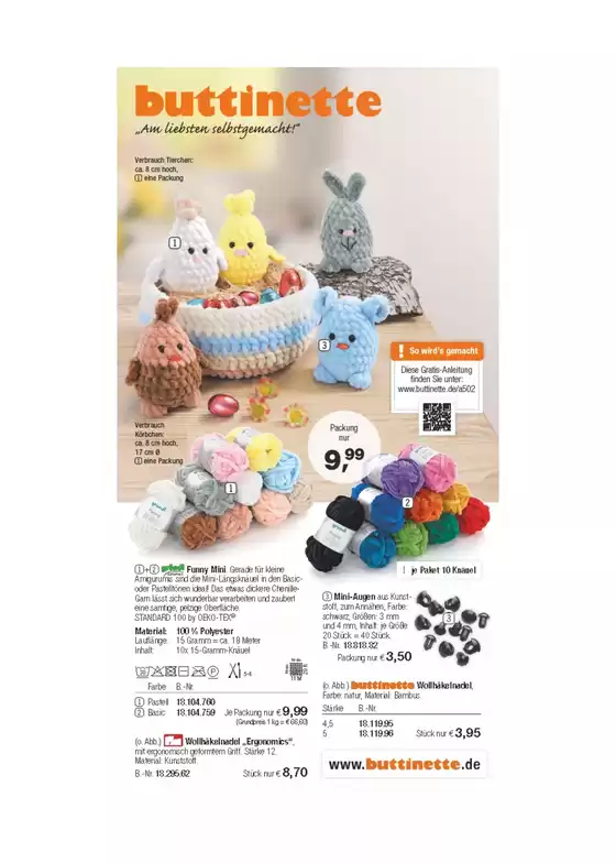 Buttinette Katalog in Ratingen | Kreativ ins Frühjahr | 2026-03-25T00:00:00.000Z - 2026-04-08T00:00:00.000Z