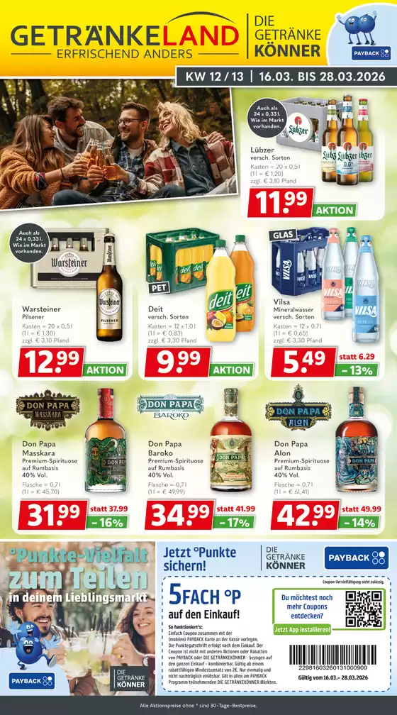 Getränkeland Katalog in Schmölln | Getränkeland Angebote | 2026-03-16T00:00:00.000Z - 2026-03-28T00:00:00.000Z