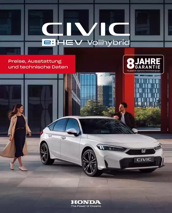 Honda Katalog in Melsungen | Honda CIVIC PREISE, AUSSTATTUNG, TECHNISCHE DATEN | 2026-03-25T00:00:00.000Z - 2026-04-08T00:00:00.000Z