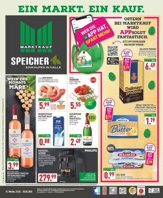 Marktkauf Katalog in Gütersloh | Tolles Angebot für Schnäppchenjäger | 2026-03-23T00:00:00.000Z - 2026-03-28T00:00:00.000Z
