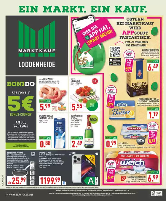 Marktkauf Katalog in Warendorf | Unsere besten Deals für Sie | 2026-03-23T00:00:00.000Z - 2026-03-28T00:00:00.000Z