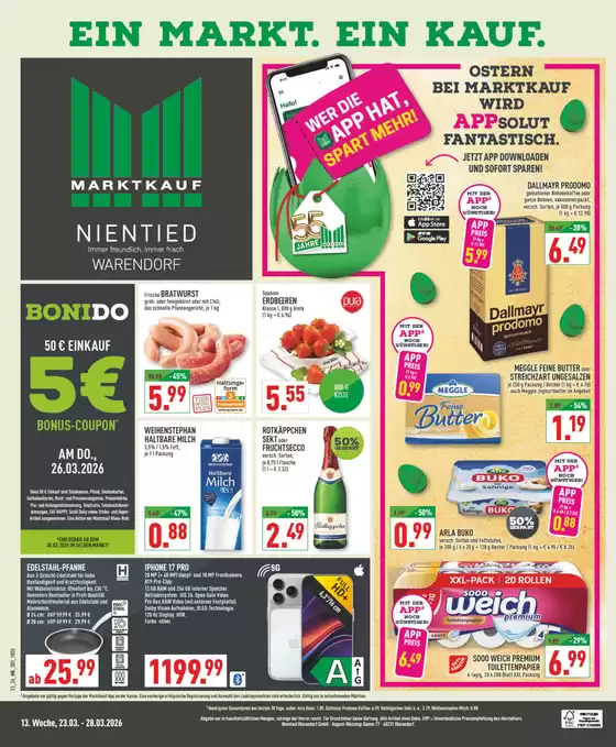 Marktkauf Katalog in Oelde | Top-Angebote für alle Schnäppchenjäger | 2026-03-23T00:00:00.000Z - 2026-03-28T00:00:00.000Z
