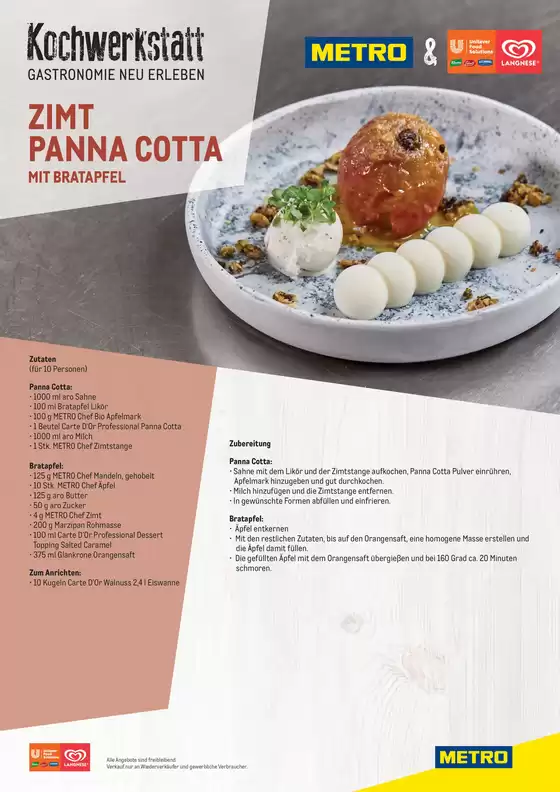 Metro Katalog in Leverkusen | METRO - KochwerkstattZIMT PANNA COTTA | 2026-03-25T00:00:00.000Z - 2026-04-08T00:00:00.000Z
