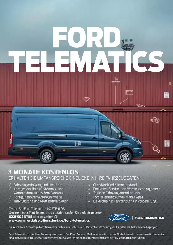 Ford Katalog in Neunkirchen-Seelscheid | BRO de Ford Telematics Flyer. | 2026-03-25T00:00:00.000Z - 2026-04-08T00:00:00.000Z