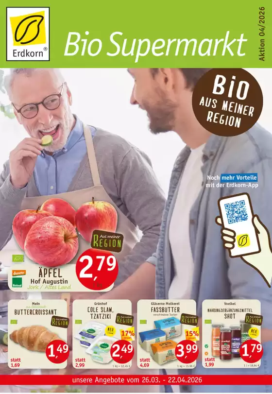 Erdkorn Biomarkrt Katalog | Bio Aus Meiner Region | 2026-03-25T00:00:00.000Z - 2026-04-22T00:00:00.000Z