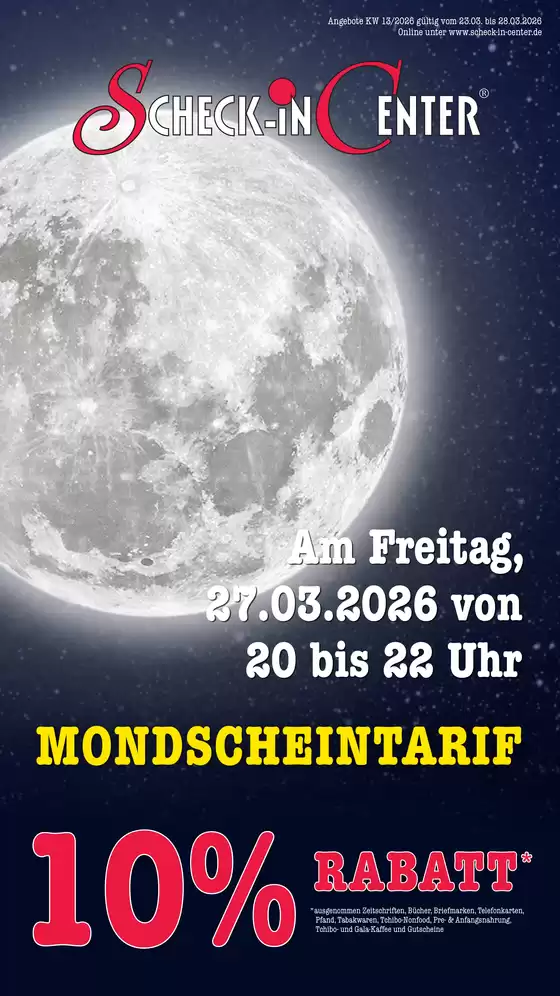 Scheck-in-Center Katalog in Bühlertal | Jetzt sparen mit unseren Deals | 2026-03-23T00:00:00.000Z - 2026-03-28T00:00:00.000Z