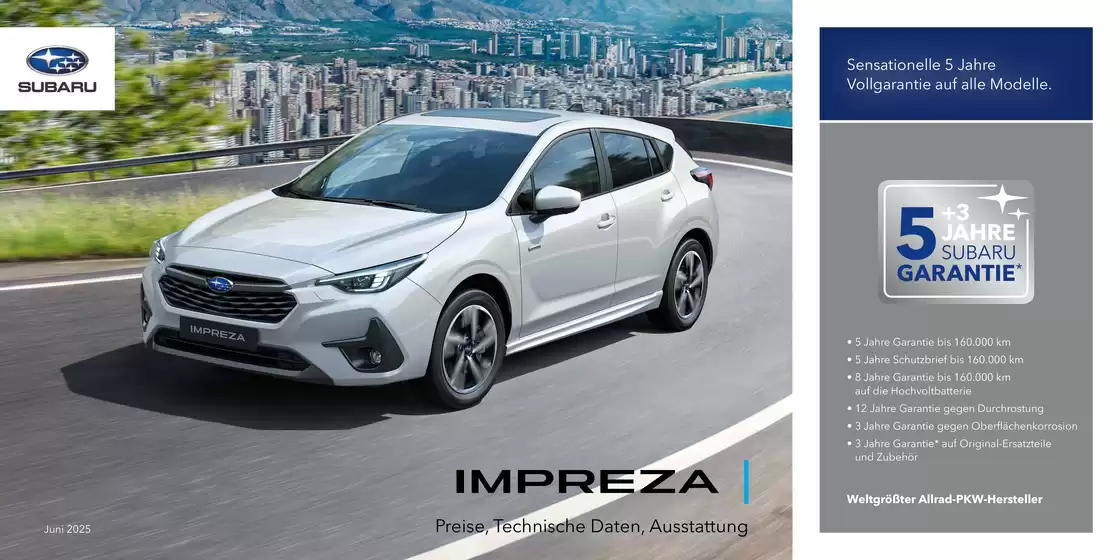 Subaru Katalog in Berlin | P26086 SUBMAR 20260335 PO 03260005 PTA Impreza MY 25 bf.pdfhsLangde | 2026-03-24T00:00:00.000Z - 2027-03-24T00:00:00.000Z